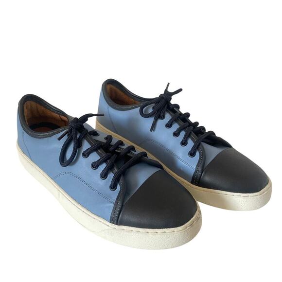 Froats Baltimore Blue Color Block Leather Sneakers • Size 11M - Picture 1 of 6